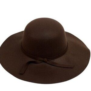 Floppy Hat - Bow Knot- Dark Chocolate Brown - Dressy Sun Hat - NWT